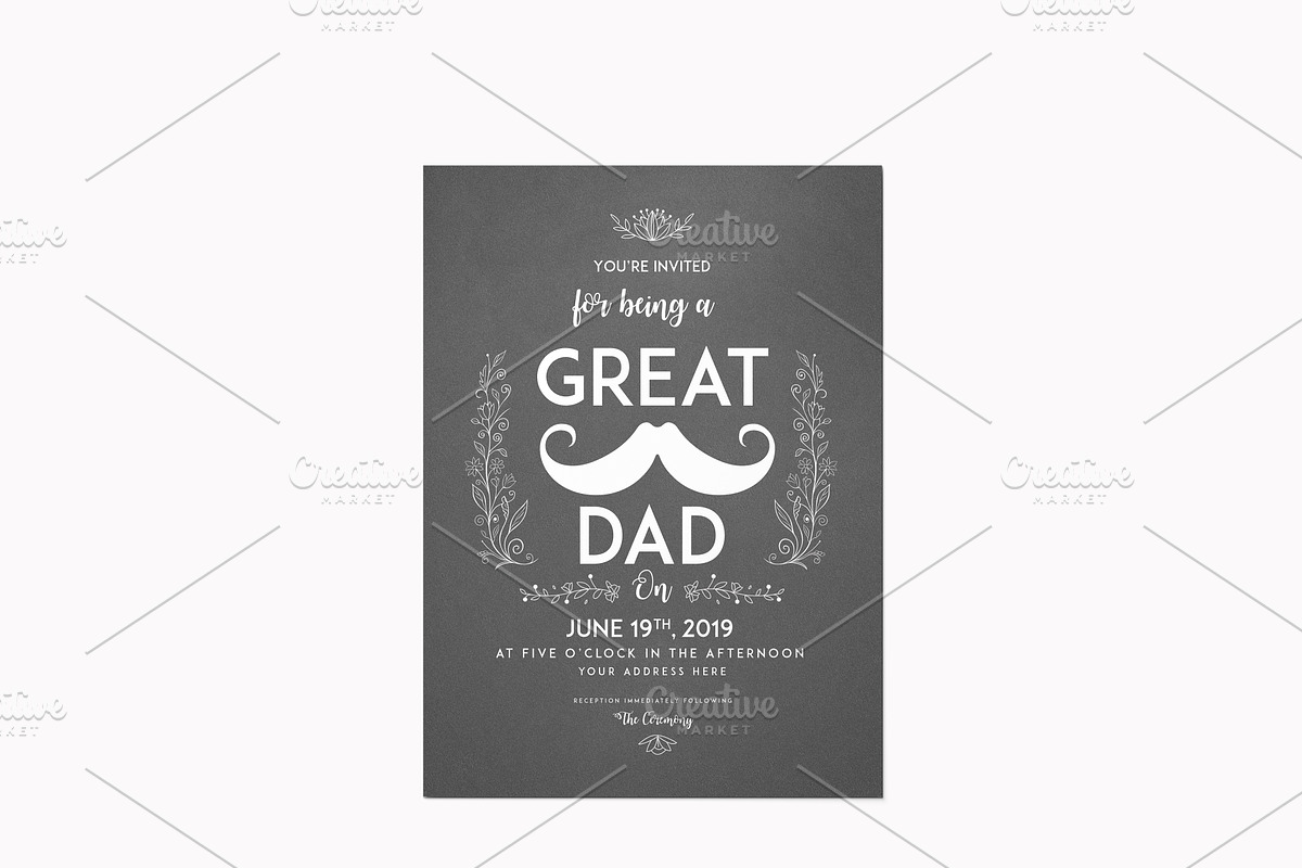 Father's Day Invitation Flyer in Invitation Templates - product preview 8