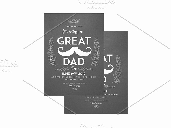 Father's Day Invitation Flyer in Invitation Templates - product preview 1