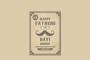 Father's Day Retro Poster Template
