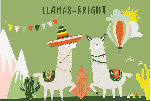 Llama -Bright set