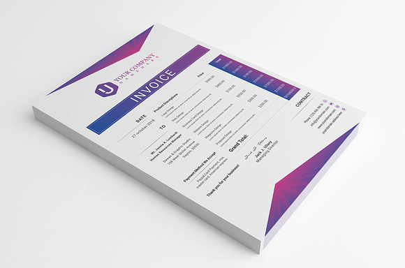Invoice Design in Stationery Templates - product preview 1