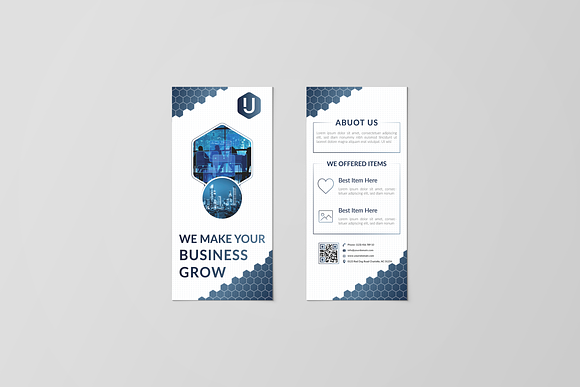 DL Flyer template in Flyer Templates - product preview 2