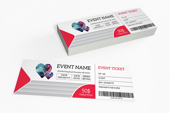 Event Ticket in Card Templates - product preview 2