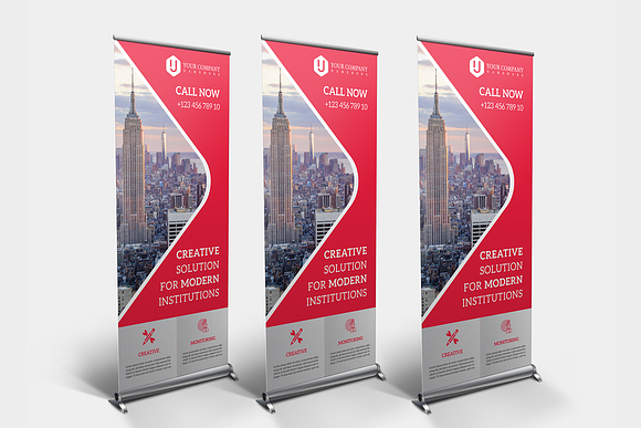 Roll-up Banner in Magazine Templates - product preview 2
