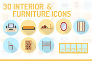 30 Interior & Furniture Icons