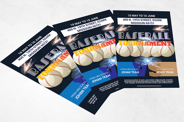 Baseball Sport Tournament Flyer