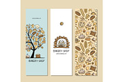 Banners design, idea for bakery