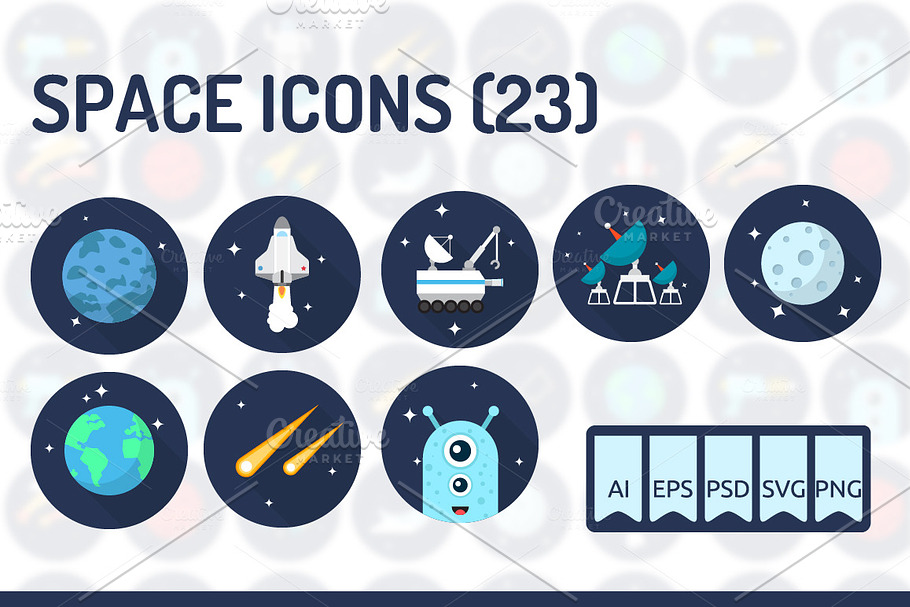 23 Space Icons in Space Icons - product preview 8