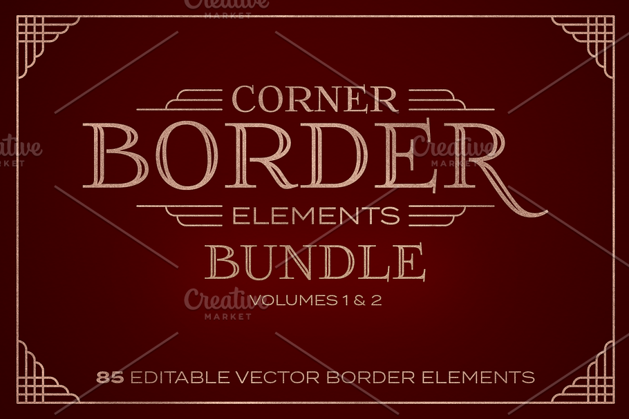 Corner Border Elements Bundle in Objects - product preview 8
