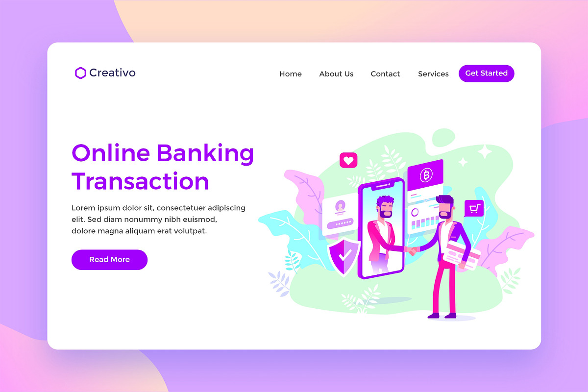 Online Banking Transaction Landing in Web Elements - product preview 8