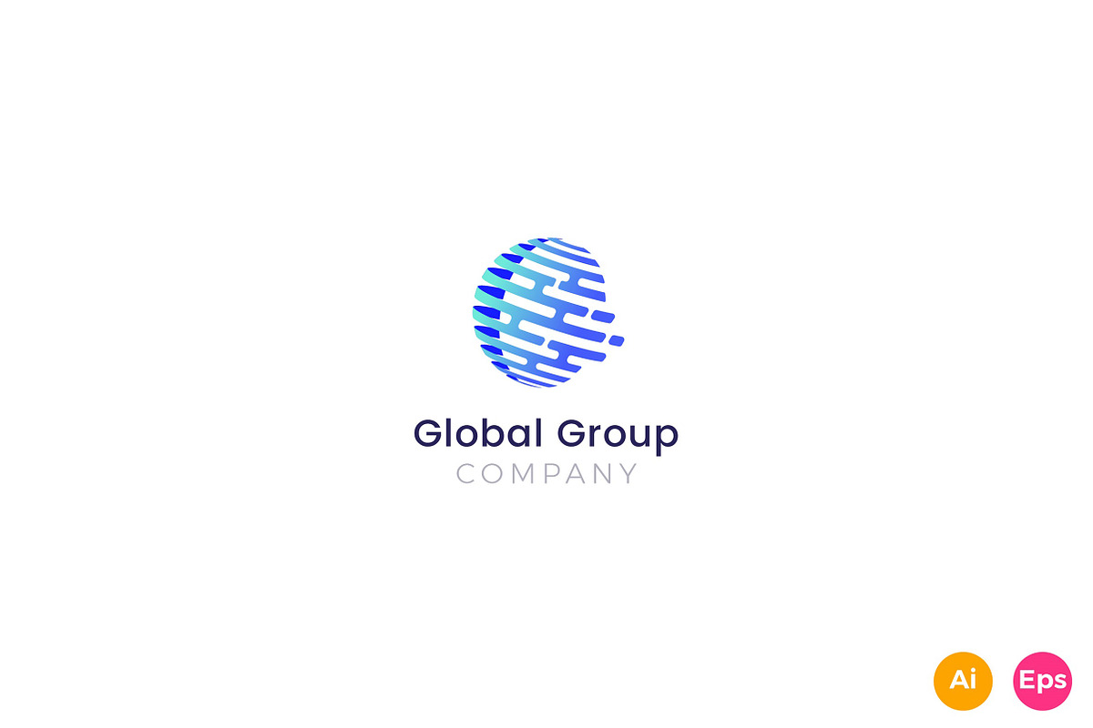 Global Group Company Logo in Logo Templates - product preview 8