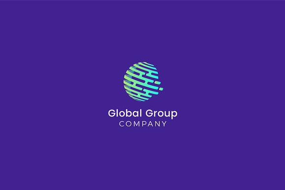 Global Group Company Logo in Logo Templates - product preview 2