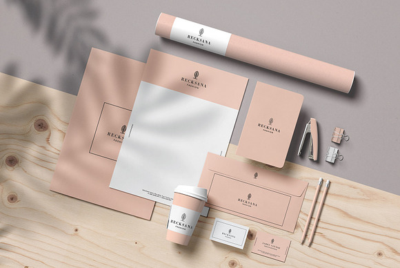 Minimal Stationery Mockup Creator in Branding Mockups - product preview 1