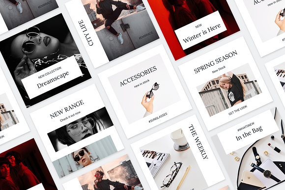 Hemingway Instagram Post Template in Instagram Templates - product preview 1