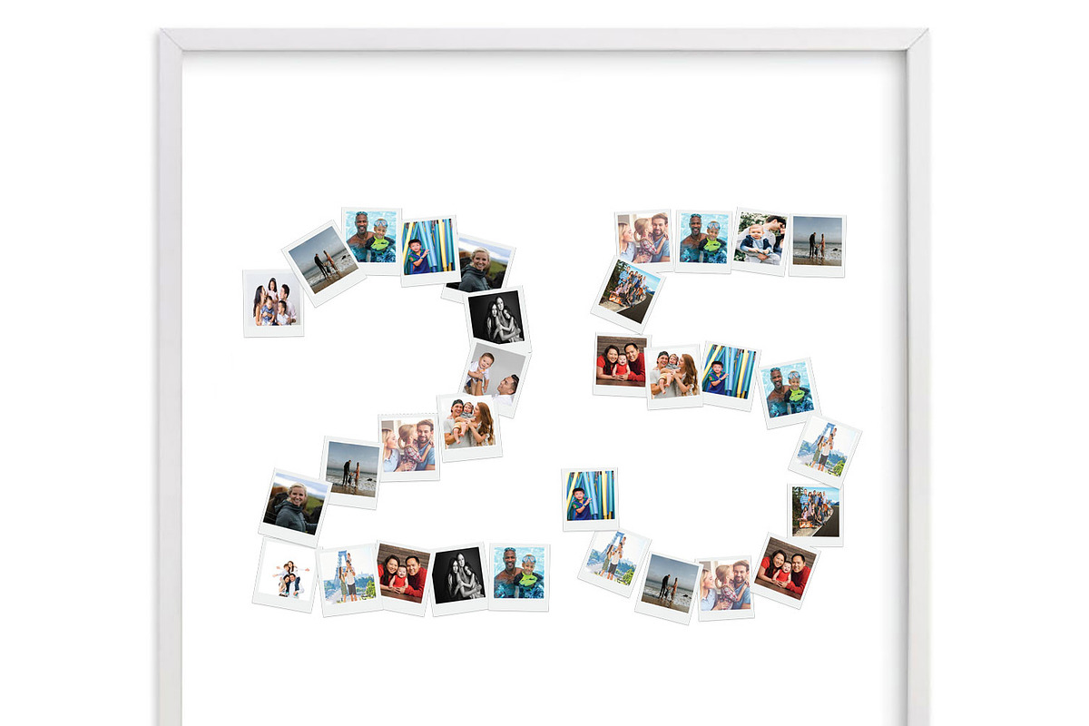 Number 25 Photo Collage id16 in Stationery Templates - product preview 8