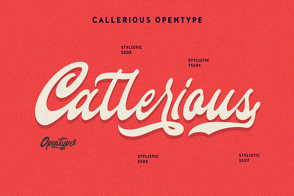 Callerious Script in Script Fonts - product preview 1