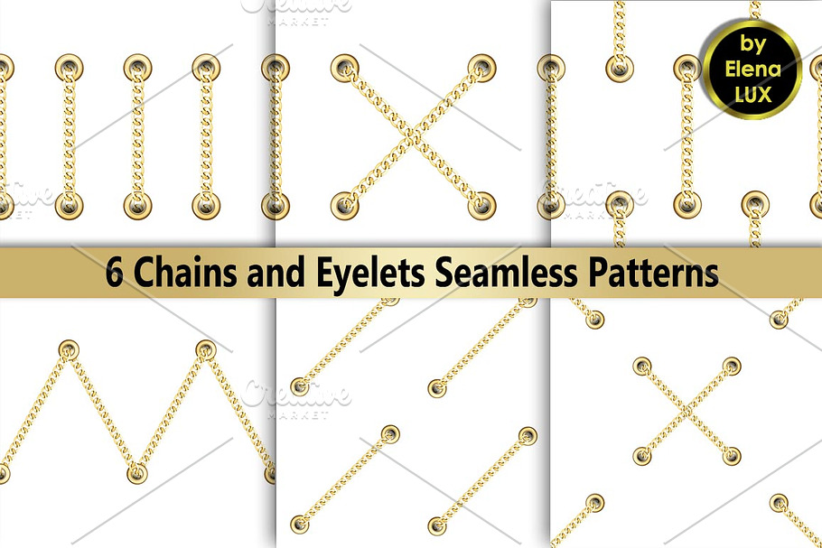 Chains with Eyelets Seamless Set in Patterns - product preview 8