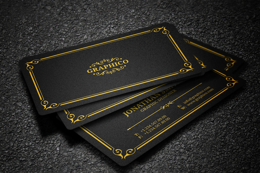 Elegant Vintage Business Card - 37 in Business Card Templates - product preview 8