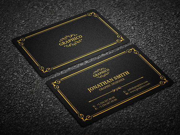 Elegant Vintage Business Card - 37 in Business Card Templates - product preview 1