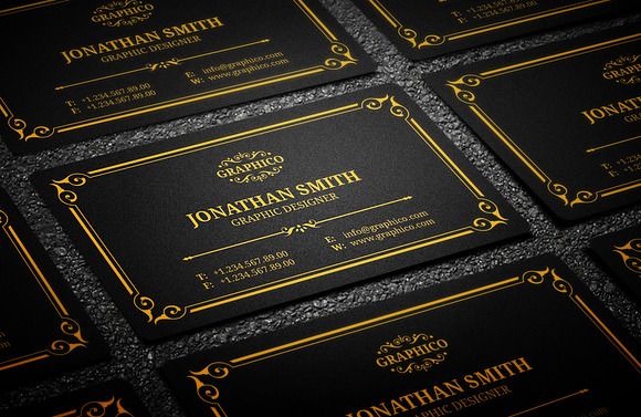 Elegant Vintage Business Card - 37 in Business Card Templates - product preview 2