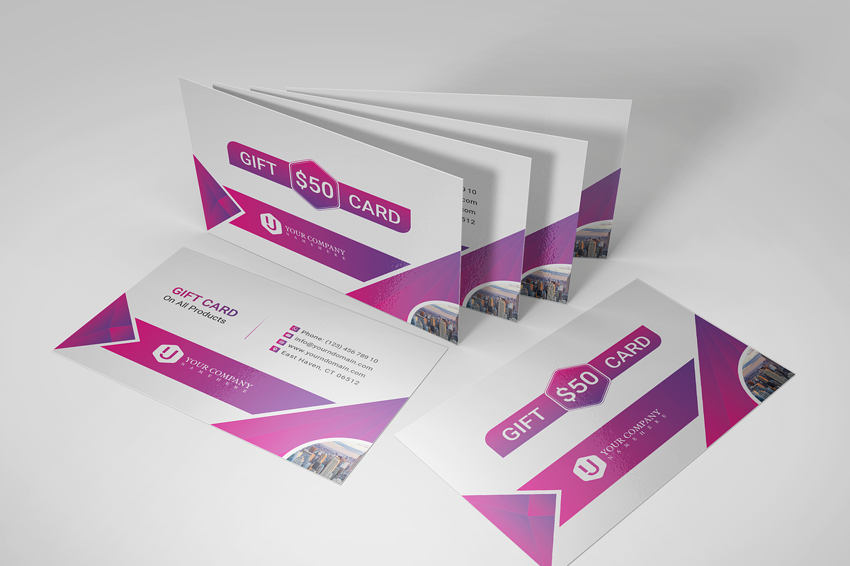 Gift Card Template in Card Templates - product preview 8