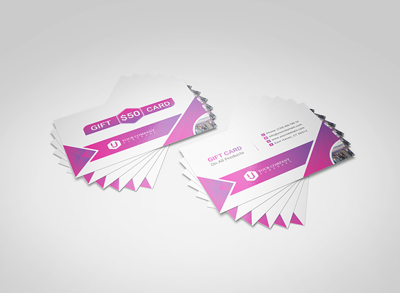 Gift Card Template in Card Templates - product preview 1