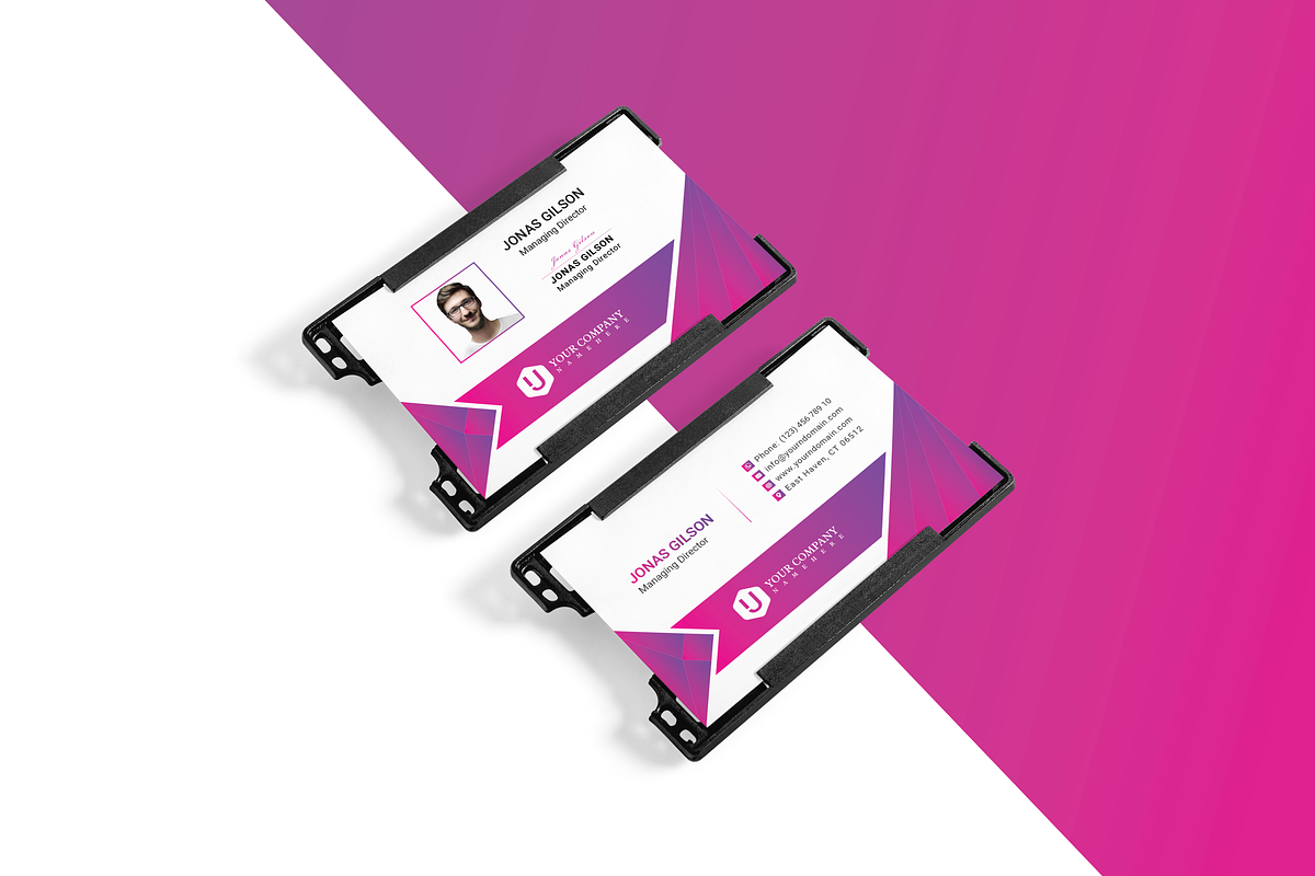 ID Card Landscape Templates in Card Templates - product preview 8