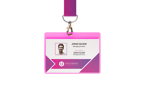 ID Card Landscape Templates in Card Templates - product preview 1