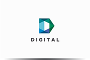 Digital - Letter D Logo