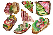 Sandwich Slut Jo Watercolor png
