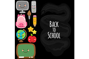 Cute Back to school banner design