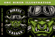 Orc Biker Character