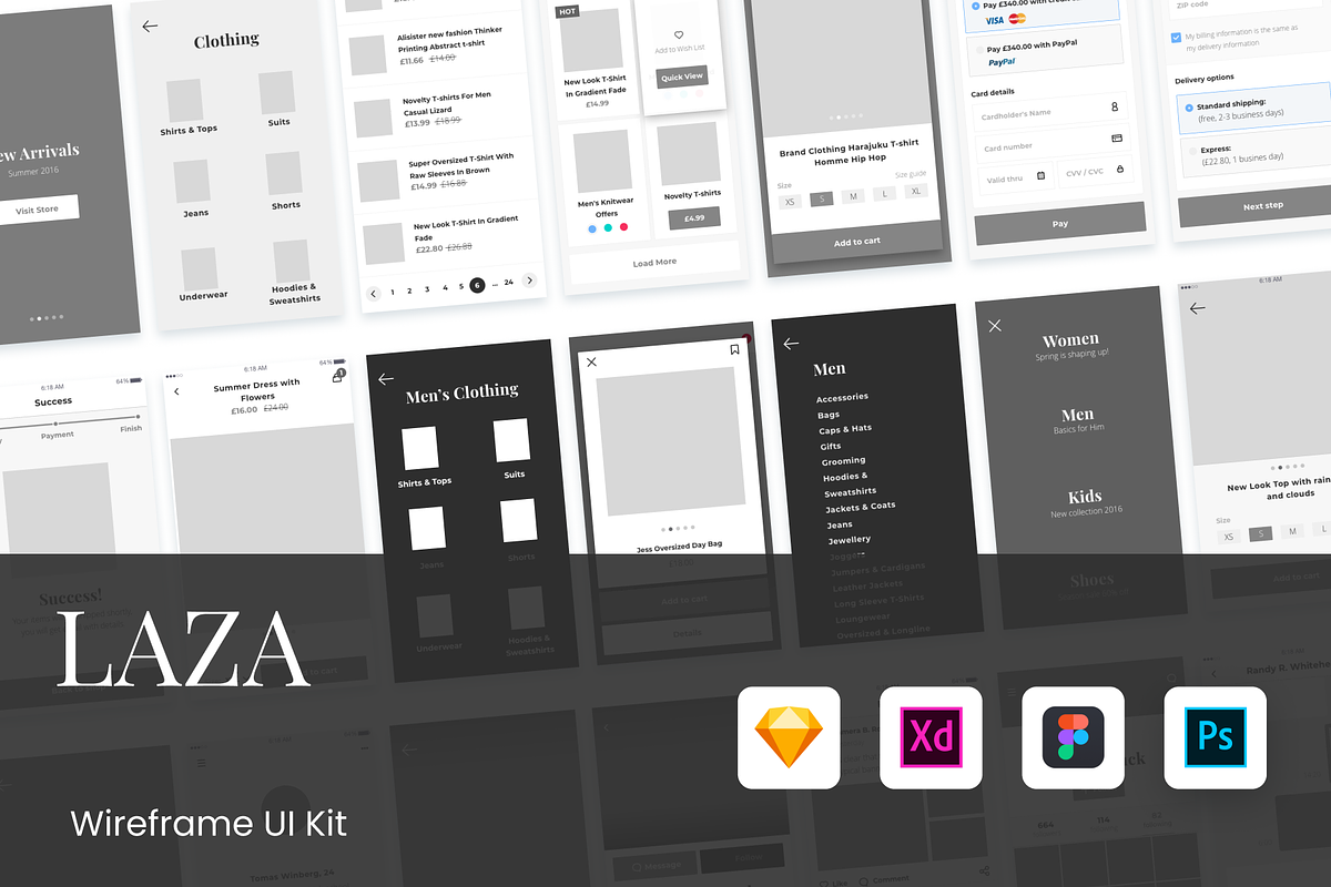 L.A.Z.A Wireframe Kit in Wireframe Kits - product preview 8