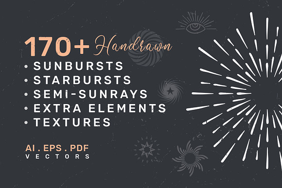 Vector Sunbursts, Starbursts & More in Illustrations - product preview 4