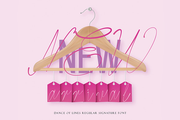 Dance Of Lines Signature Font in Display Fonts - product preview 1