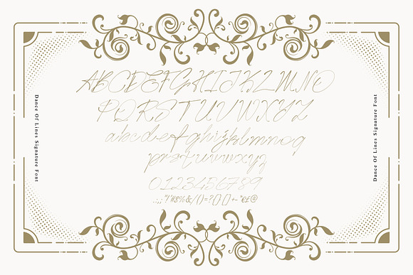 Dance Of Lines Signature Font in Display Fonts - product preview 9