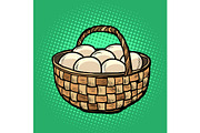 egg basket. farm products