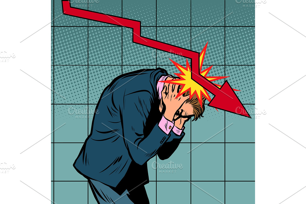 Businessman panic, the fall of in Illustrations - product preview 8