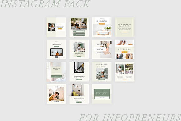 Instagram Pack for Infopreneurs in Instagram Templates - product preview 5