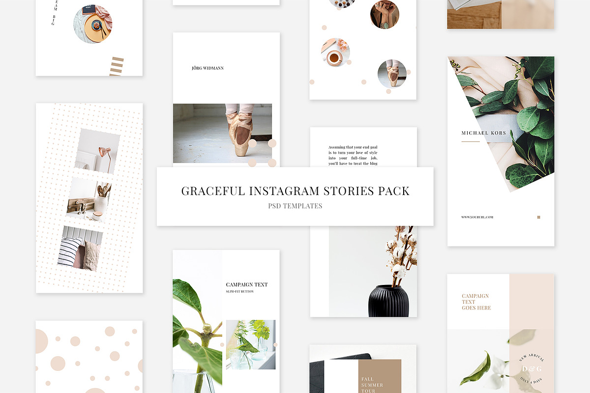 Graceful Instagram Stories Pack in Instagram Templates - product preview 8