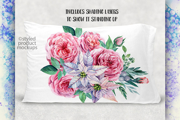 Standard size pillow case mockup in Product Mockups - product preview 4