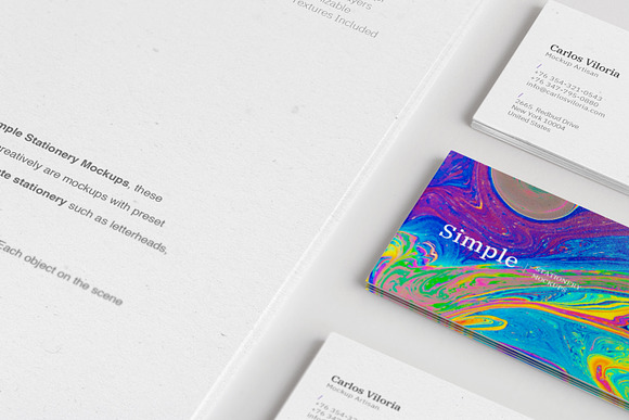 A4 and Business Cards Mockup 03 in Branding Mockups - product preview 3