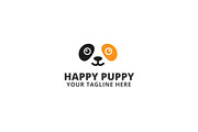 Happy Puppy Logo Template
