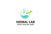 Herbal Lab Logo Template