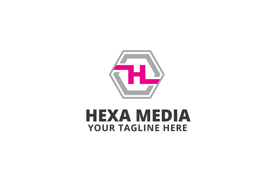 Hexa Media Logo Template