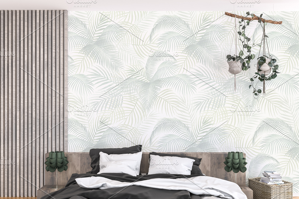 Wall mockup - wallpaper mock up in Product Mockups - product preview 8