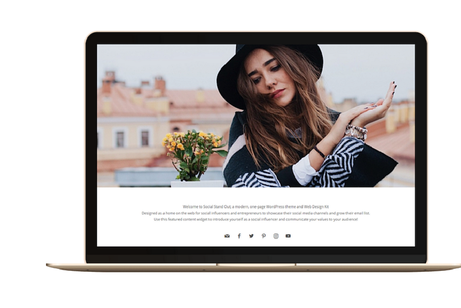 Social Media Influencers Site in WordPress Landing Page Themes - product preview 8