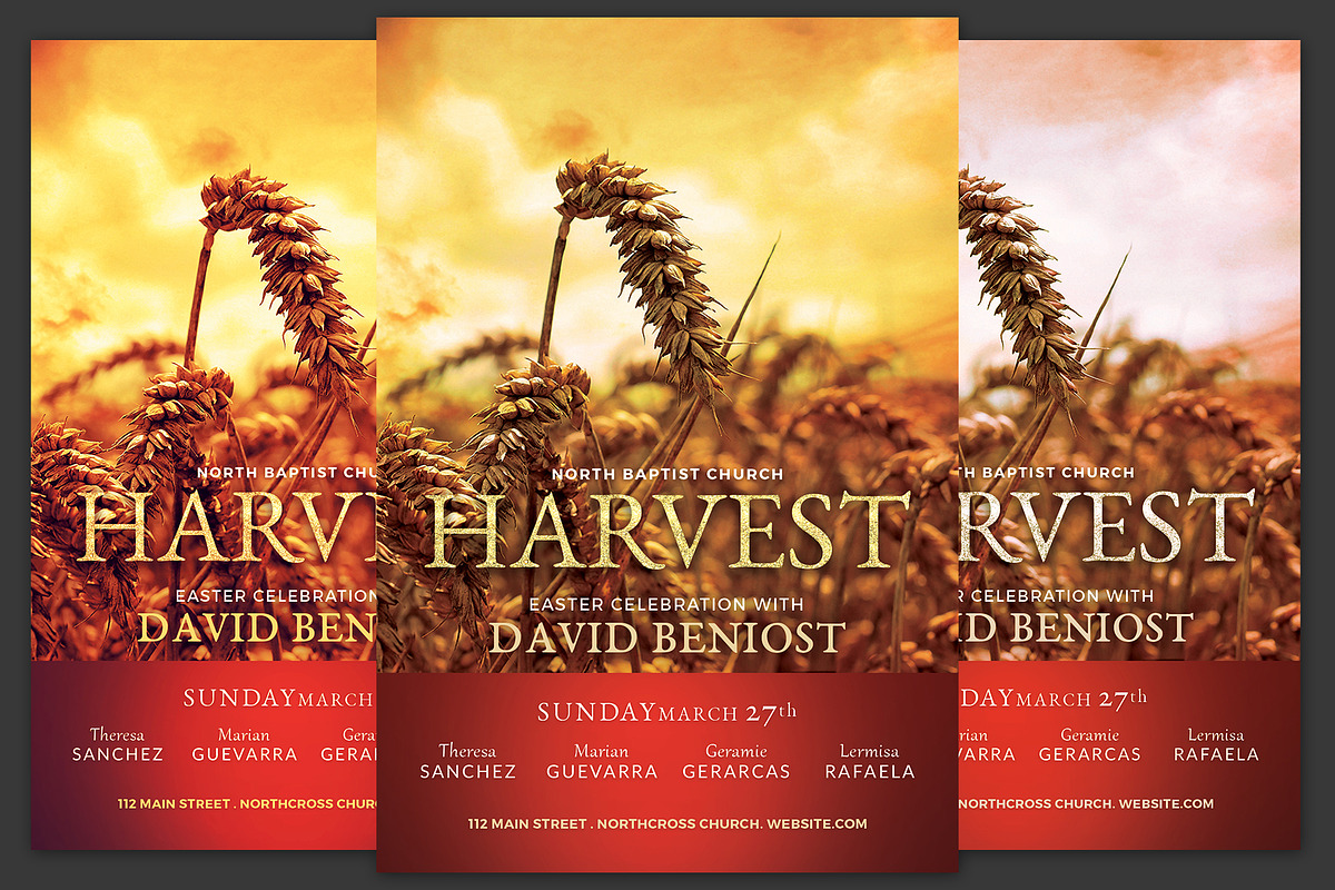 Harvest Church Flyer in Flyer Templates - product preview 8