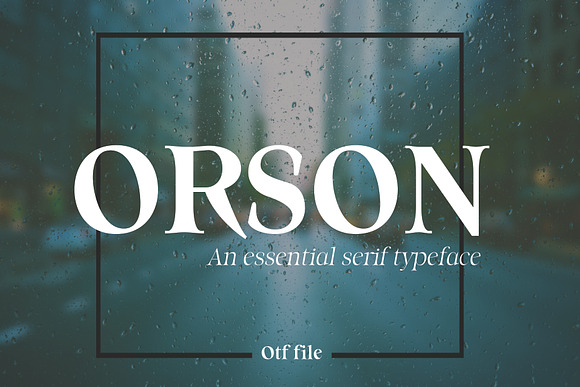 ORSON: An Essential Serif Typeface in Serif Fonts - product preview 4