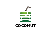 Coconut Drink Logo Template